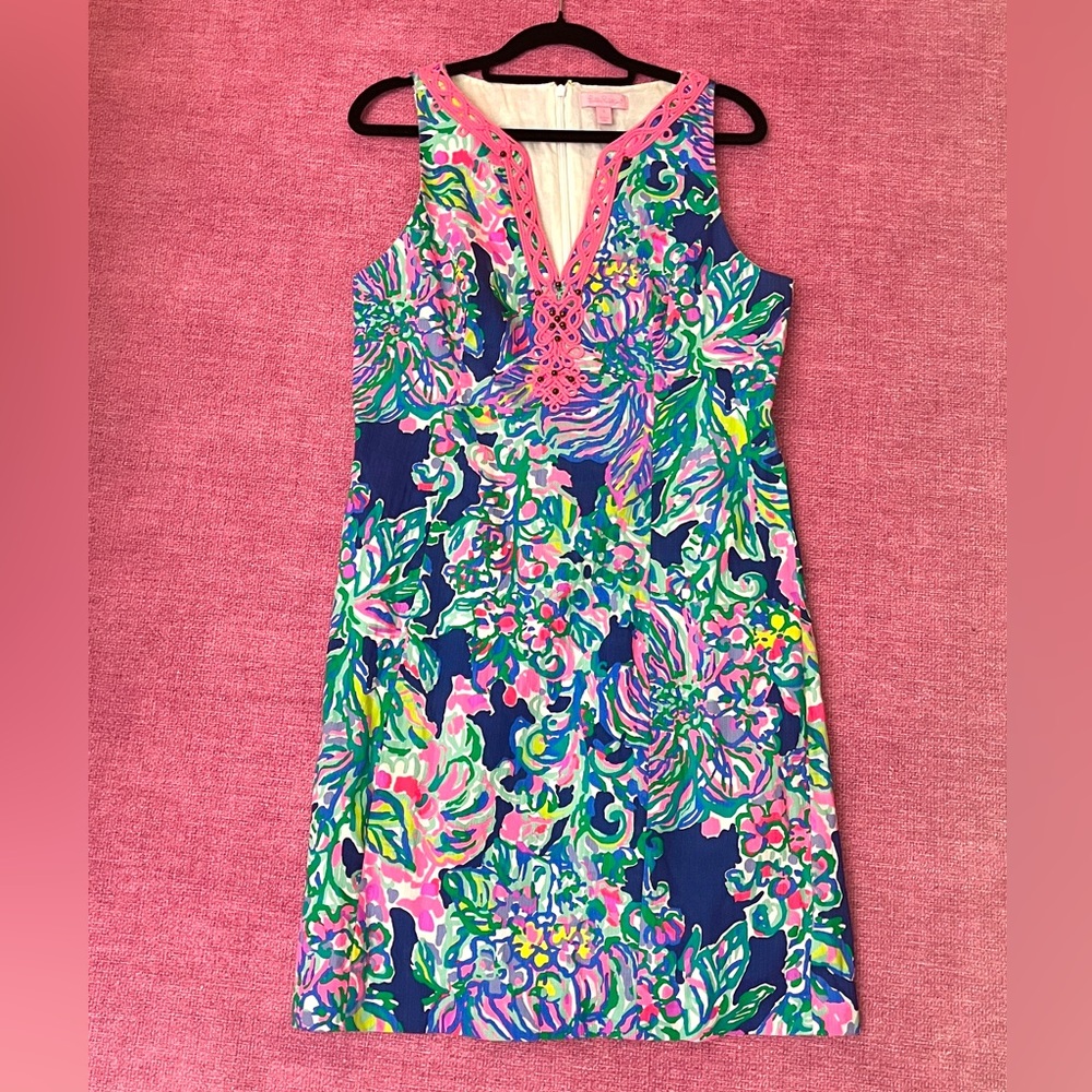 Lilly Pulitzer Pink and Blue Floral Dress